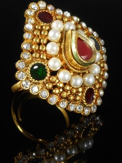 Designer Polki Finger Ring